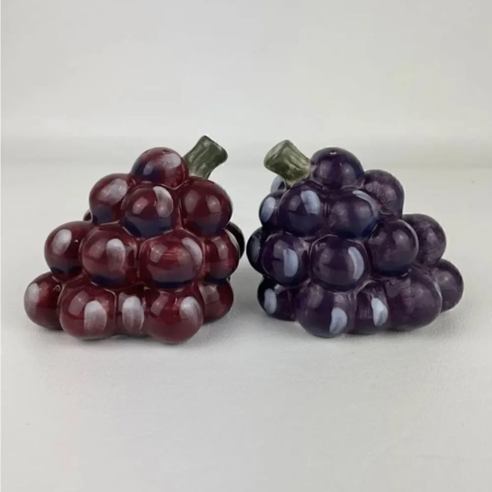 Noble Excellence Meritage Salt & Pepper Shakers Red& Purple. Dillard